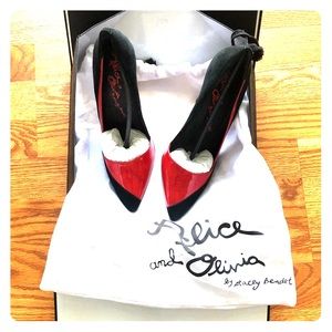 Authentic 💯 Alice and Olivia worn twice sz 7.5